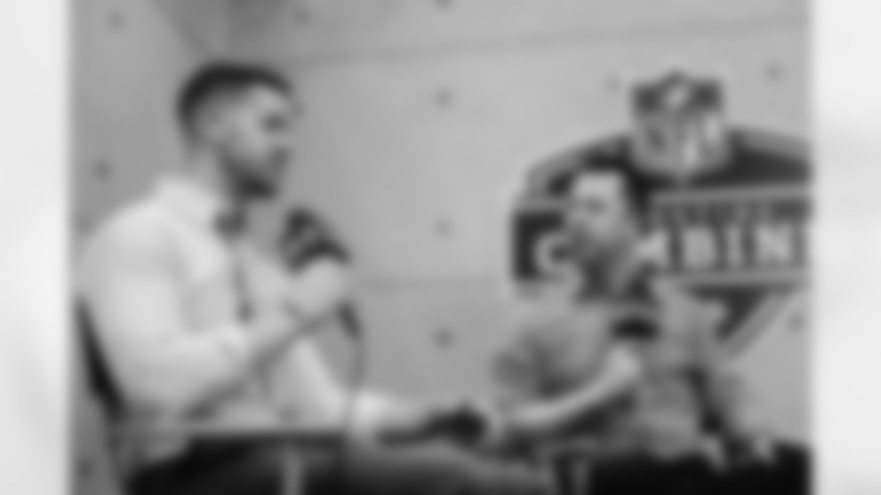 The Carolina Panthers are seen at the combine on Tuesday, Feb. 24, 2026 in Indianapolis, IN.