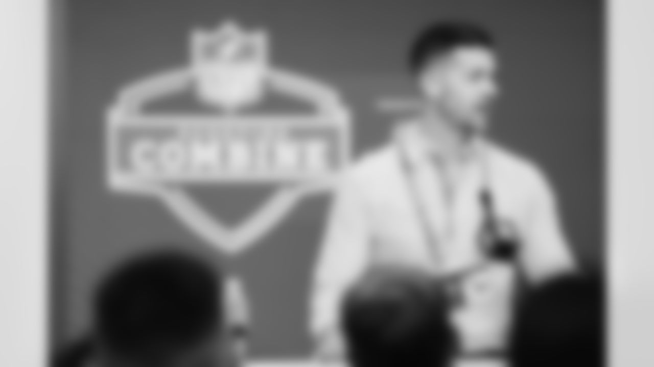 The Carolina Panthers are seen at the combine on Tuesday, Feb. 24, 2026 in Indianapolis, IN.