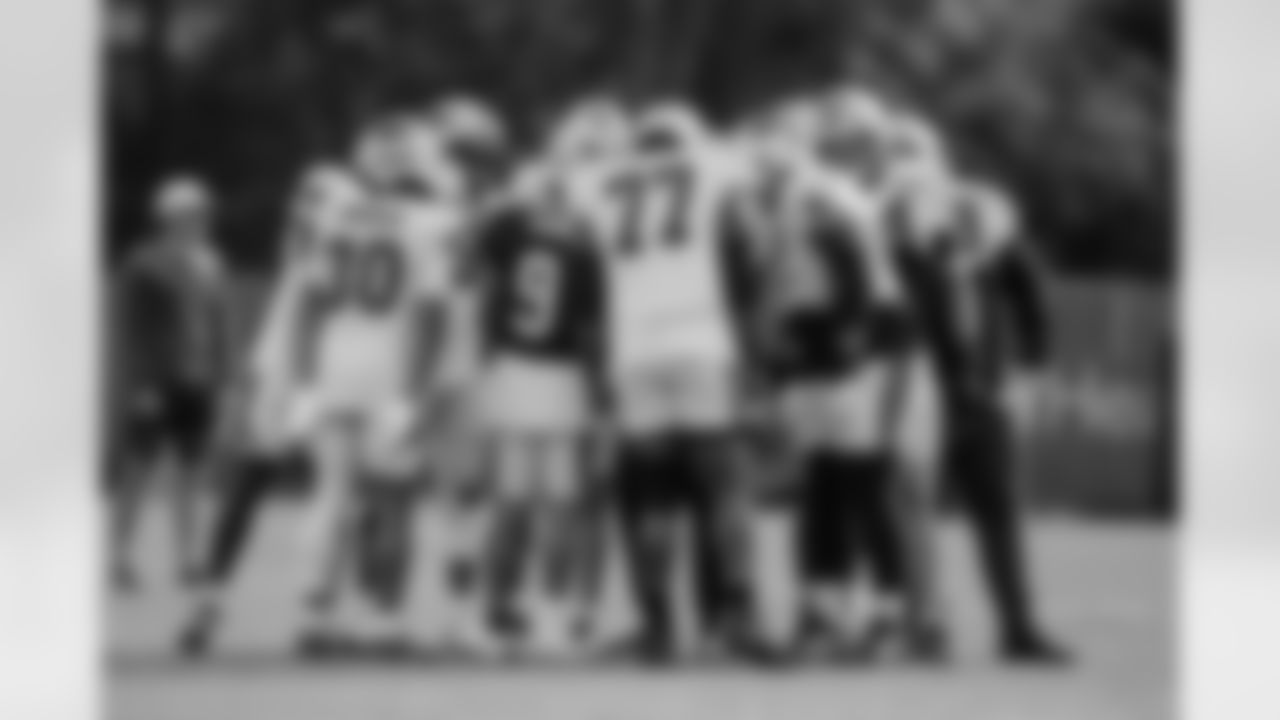 The Carolina Panthers hold practice on Nov. 13, 2025 at Bank of America Stadium in Charlotte, NC.