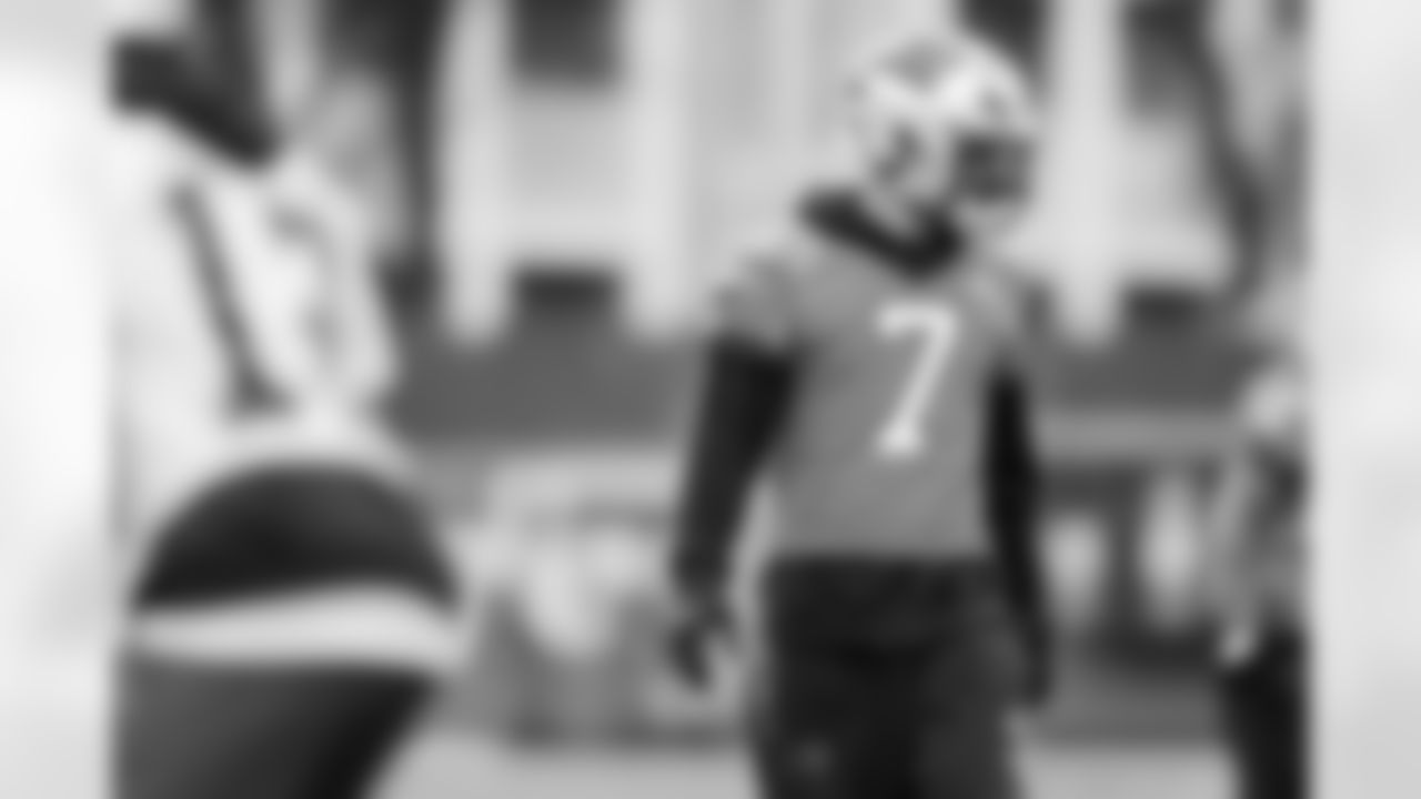 The Carolina Panthers hold practice on Monday, Dec. 08, 2025 at Bank Of America Stadium in Charlotte, NC.