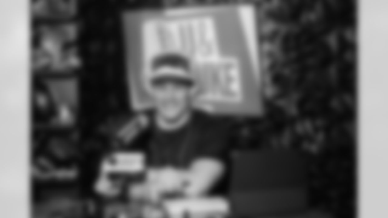 Panthers long snapper JJ Jansen and Hall of Fame Linebacker Luke Kuechly debut their new podcast on Monday, Feb. 23, 2026 at Bank of America Stadium. in Charlotte, NC.