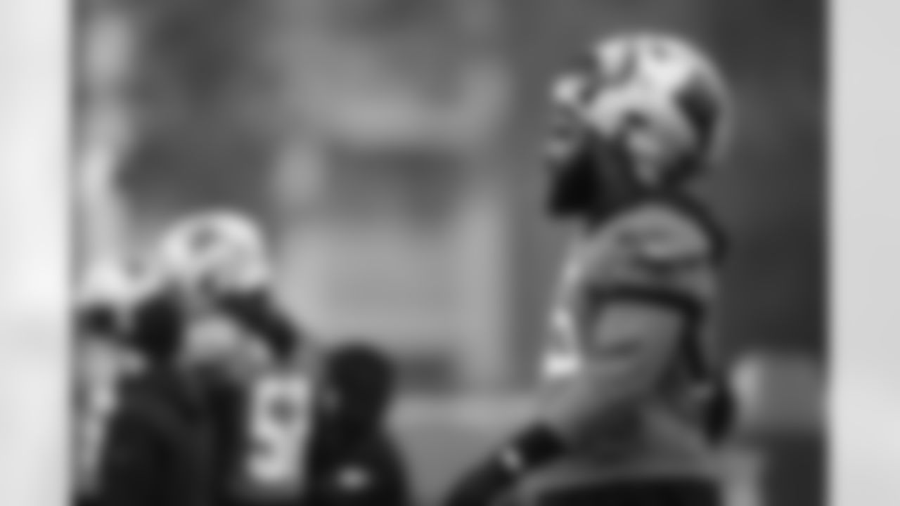 The Carolina Panthers hold practicel on Wednesday, Oct. 29, 2025 in Charlotte, NC.