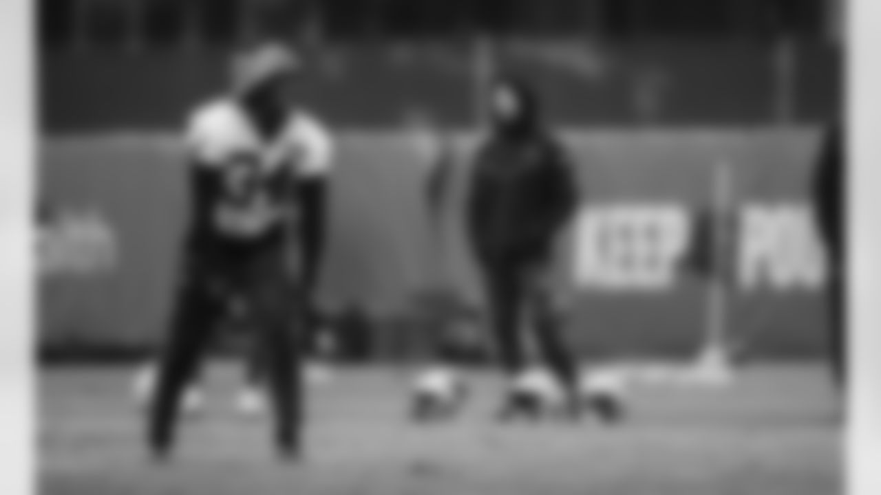 The Carolina Panthers hold practicel on Wednesday, Oct. 29, 2025 in Charlotte, NC.