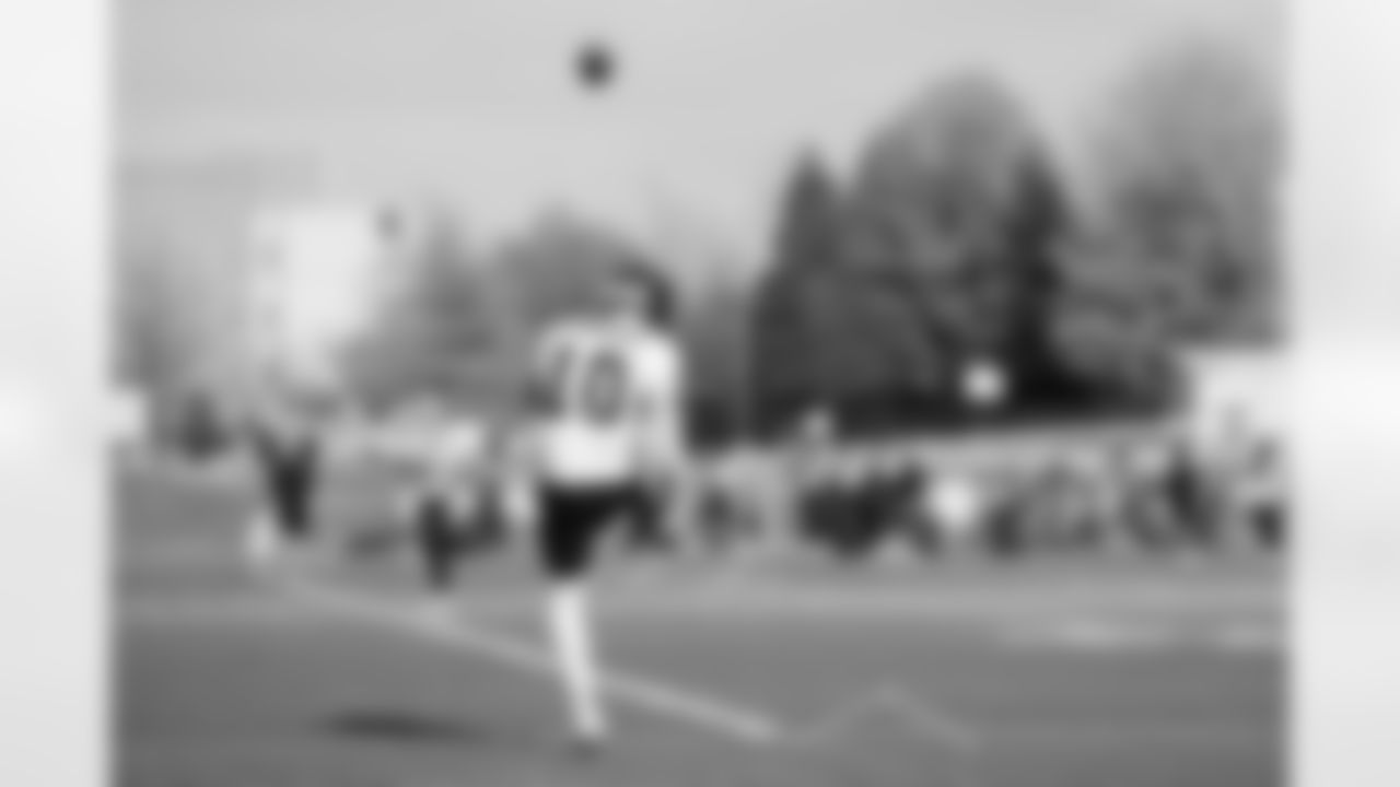 The Carolina Panthers hold practice on Nov. 13, 2025 at Bank of America Stadium in Charlotte, NC.