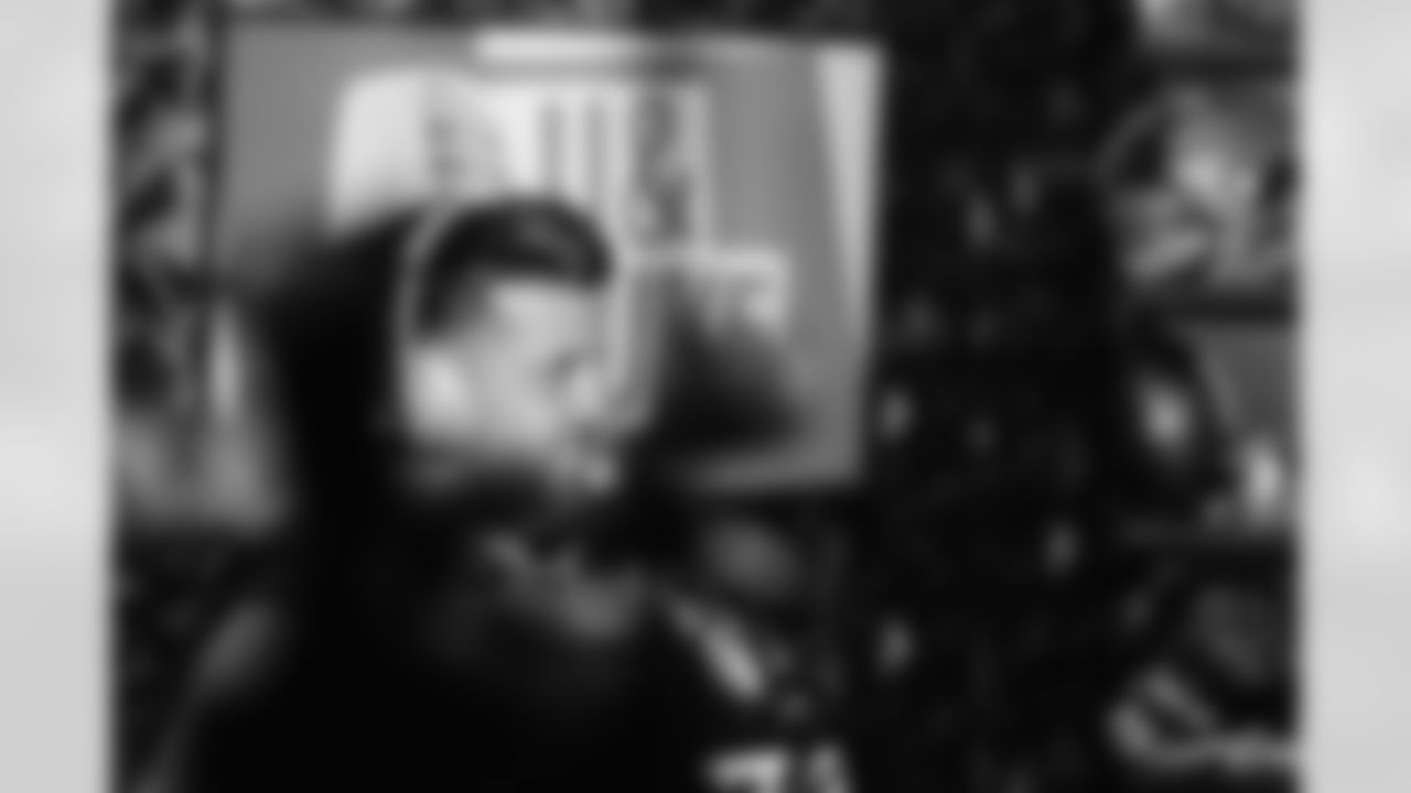 Panthers long snapper JJ Jansen and Hall of Fame Linebacker Luke Kuechly debut their new podcast on Monday, Feb. 23, 2026 at Bank of America Stadium. in Charlotte, NC.