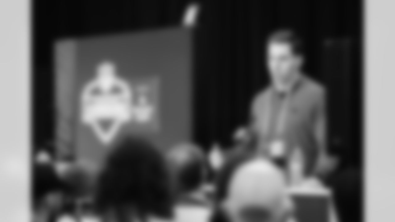 The Carolina Panthers are seen at the combine on Tuesday, Feb. 24, 2026 in Indianapolis, IN.