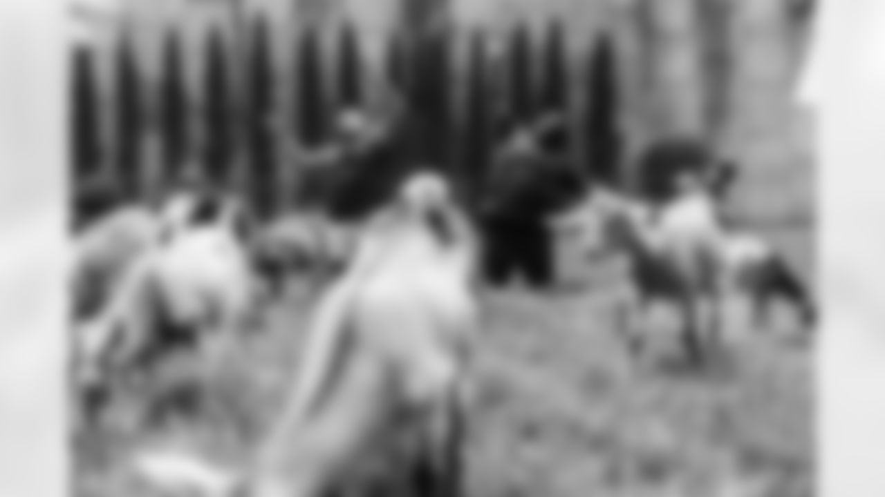 The Carolina Panthers take part in Goat Yoga on Monday, May. 19, 2025 in Charlotte, NC.