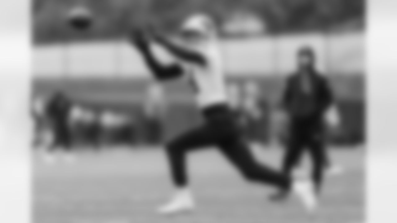 The Carolina Panthers hold practice on Monday, Dec. 08, 2025 at Bank Of America Stadium in Charlotte, NC.