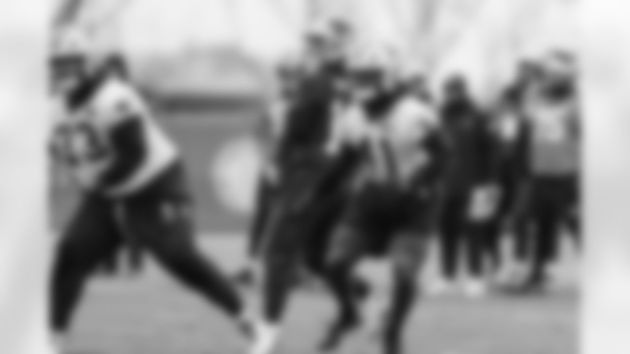 The Carolina Panthers hold practice on Monday, Dec. 08, 2025 at Bank Of America Stadium in Charlotte, NC.