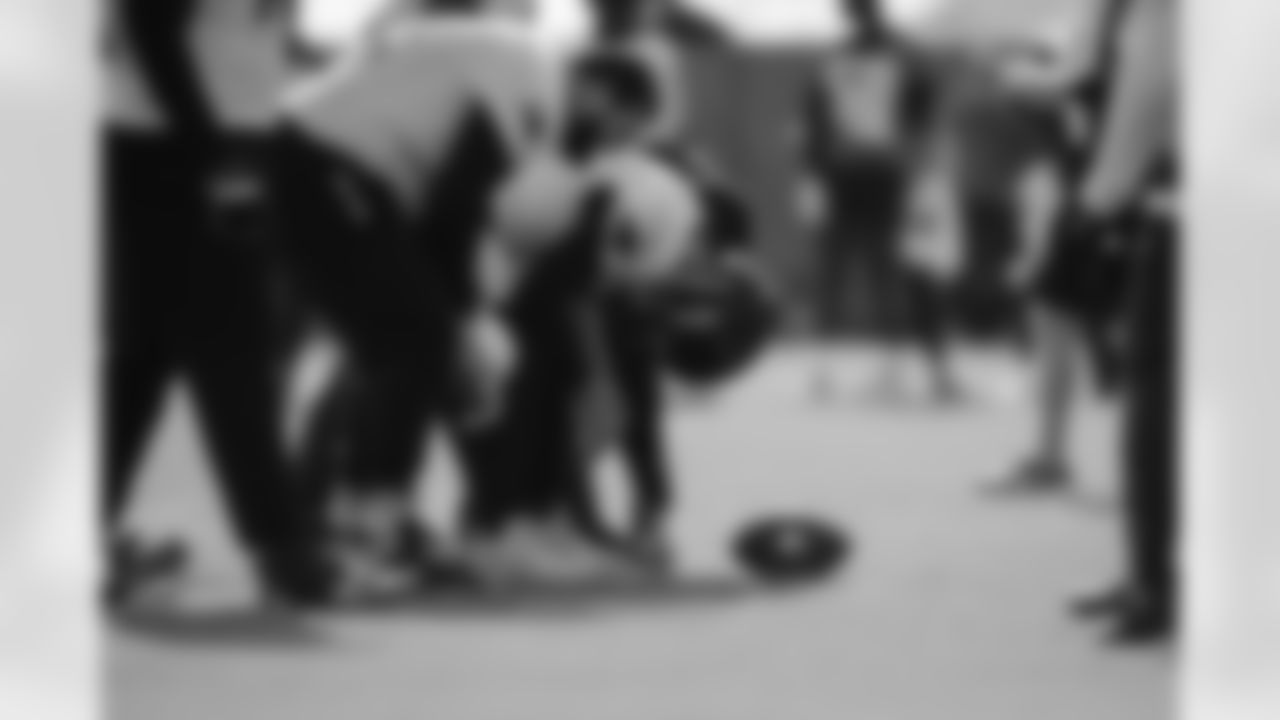 The Carolina Panthers hold practice on Nov. 13, 2025 at Bank of America Stadium in Charlotte, NC.