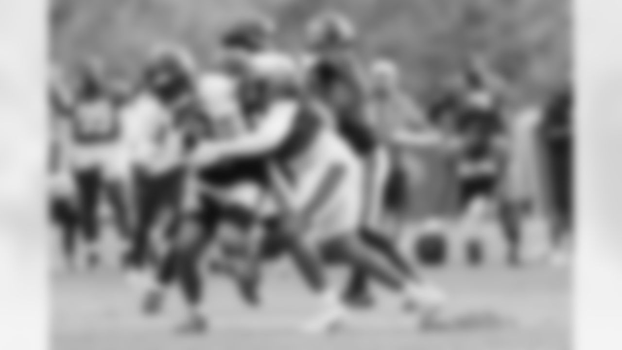 The Carolina Panthers hold practice on Nov. 13, 2025 at Bank of America Stadium in Charlotte, NC.