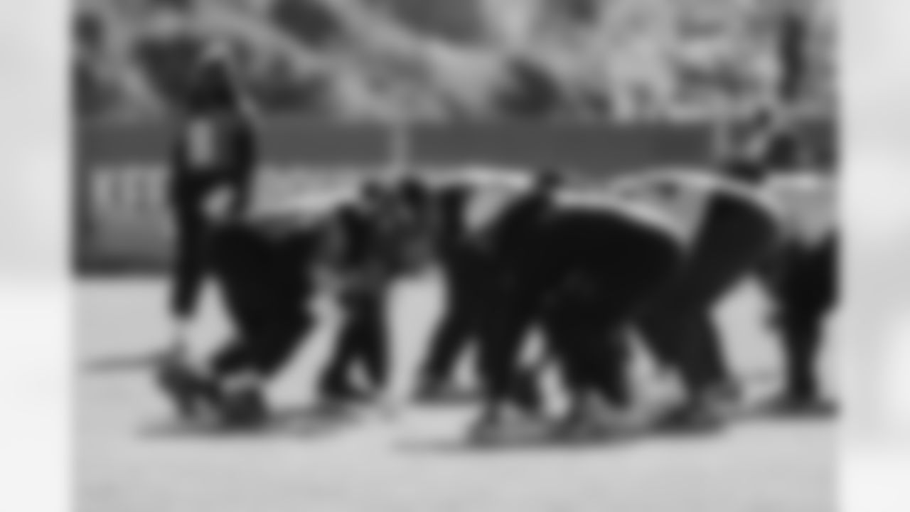 The Carolina Panthers hold practice on Nov. 12, 2025 at Bank of America Stadium in Charlotte, NC.