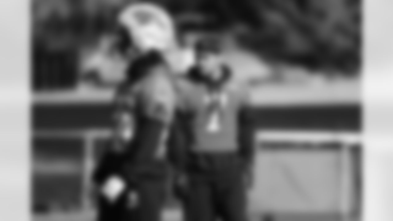 The Carolina Panthers hold practice on Nov. 12, 2025 at Bank of America Stadium in Charlotte, NC.