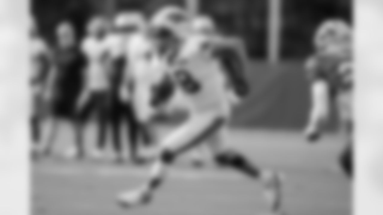 The Carolina Panthers hold practice on Nov. 13, 2025 at Bank of America Stadium in Charlotte, NC.