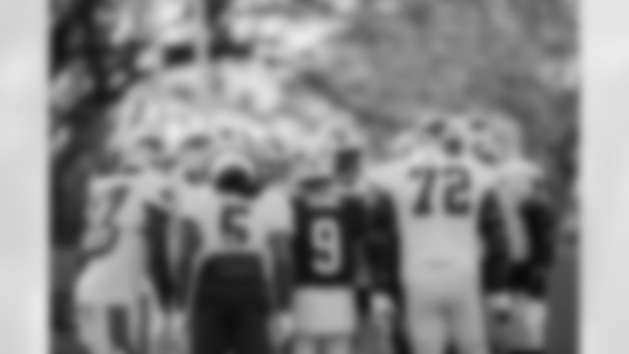 The Carolina Panthers hold practice on Nov. 13, 2025 at Bank of America Stadium in Charlotte, NC.