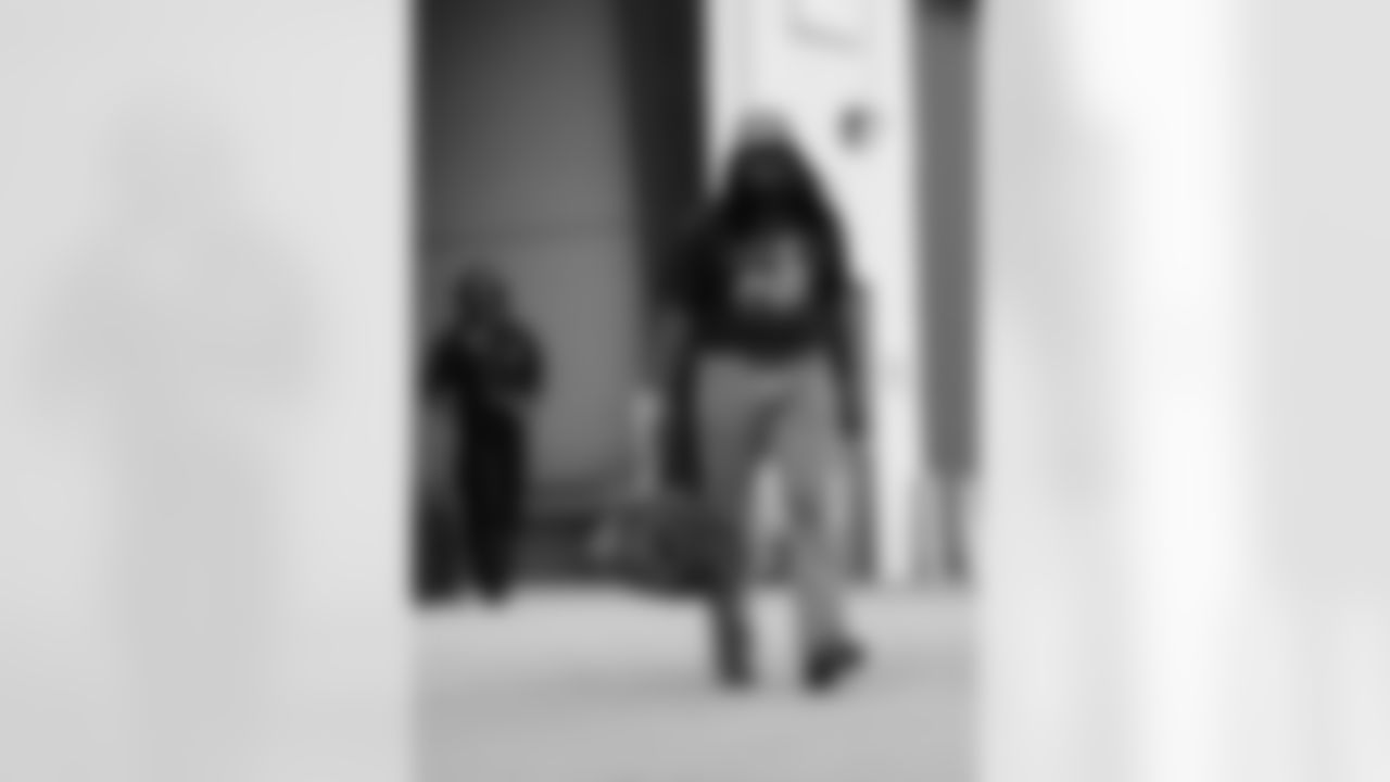 The Carolina Panthers departure to face the Atlanta Falcons on Saturday, Nov. 15, 2025 in Charlotte, NC.