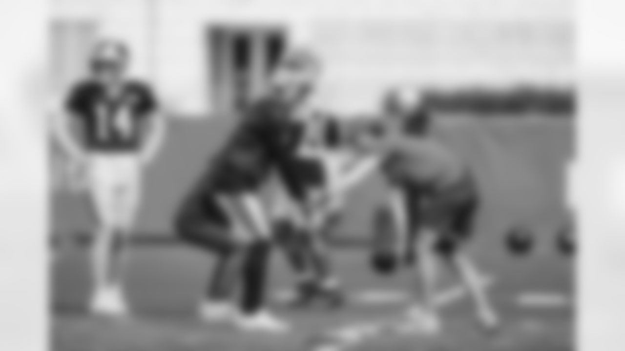 The Carolina Panthers hold practice on Thursday, Oct. 30, 2025 in Charlotte, NC at Bank of America Stadium. (Photo by Cassie Baker//Carolina Panthers)