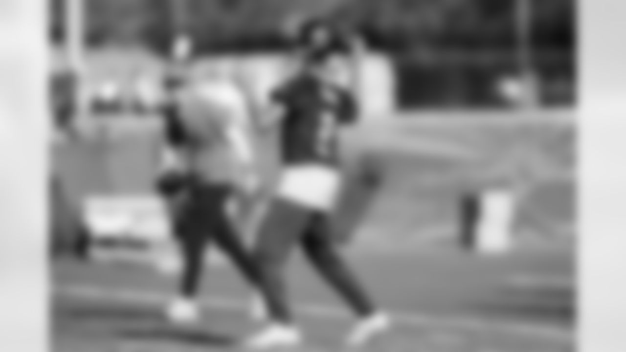 The Carolina Panthers hold practice on Nov. 13, 2025 at Bank of America Stadium in Charlotte, NC.