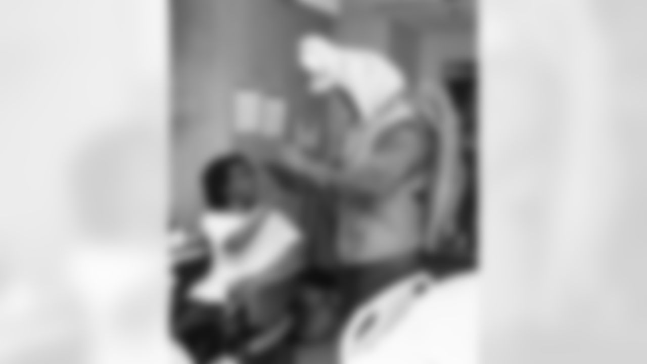 The Carolina Panthers visit Levine Children's Hospital on Tuesday, Oct. 28, 2025 in Charlotte, NC.