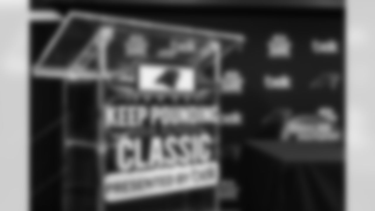 The Keep Pounding High School Classic presented by Belk Press Conference is held on May 7, 2025 at Bank of America Stadium.