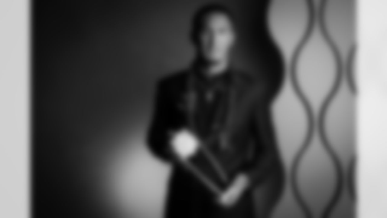 AP Offensive Rookie of the Year Carolina Panthers wide receiver Tetairoa McMillan (4) poses for a portrait during the NFL Honors awards show on Thursday, February 5, 2026 in San Francisco. (Todd Rosenberg/NFL)