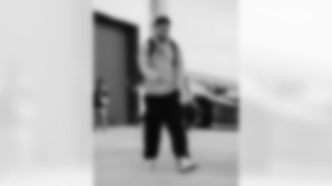 The Carolina Panthers departure to face the Atlanta Falcons on Saturday, Nov. 15, 2025 in Charlotte, NC.