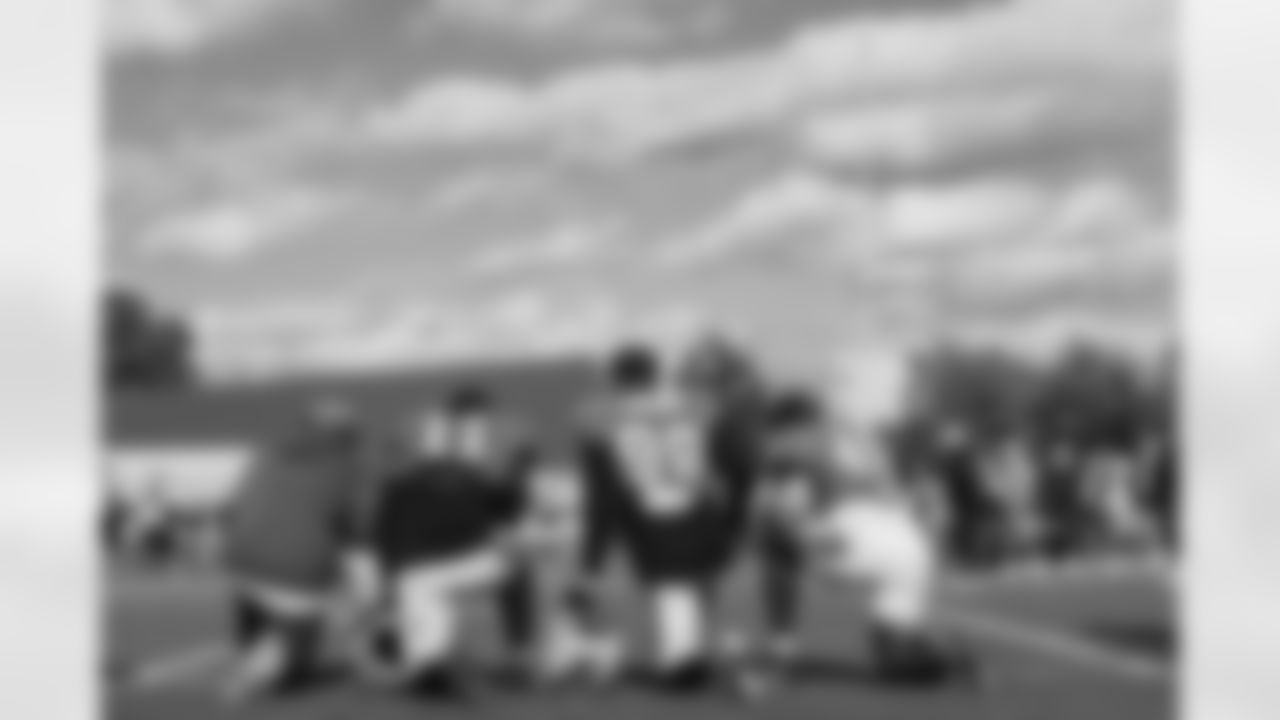 The Carolina Panthers hold practice on Thursday, Oct. 30, 2025 in Charlotte, NC at Bank of America Stadium. (Photo by Cassie Baker//Carolina Panthers)