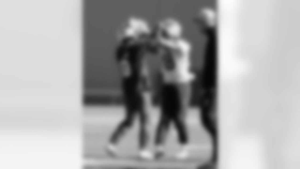 The Carolina Panthers hold practice on Nov. 12, 2025 at Bank of America Stadium in Charlotte, NC.