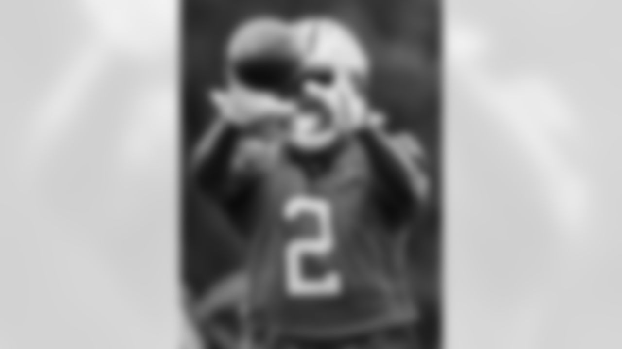 The Carolina Panthers hold camp Tuesday, Aug. 12, 2025 at Bank of America Stadium in Charlotte, NC.