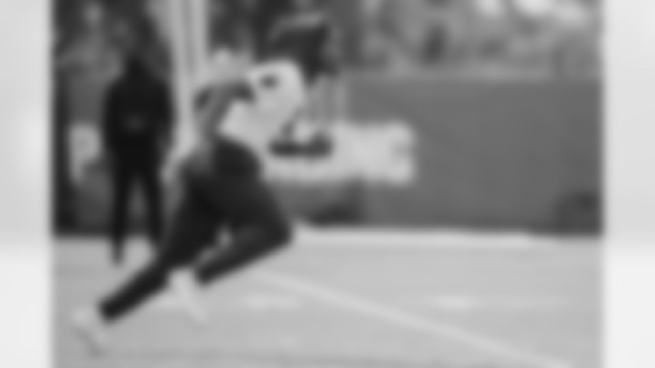 The Carolina Panthers hold practice on Nov. 13, 2025 at Bank of America Stadium in Charlotte, NC.