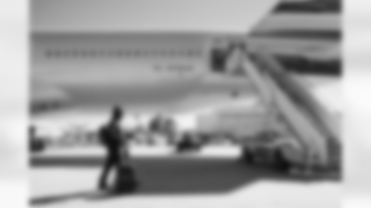 The Carolina Panthers depart to face the Green Bay Packers on Saturday, Nov. 1, 2025 in Charlotte, NC.