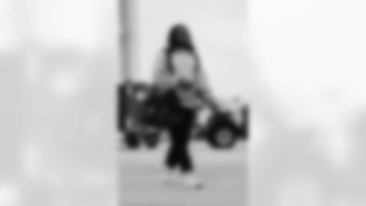 The Carolina Panthers departure to face the Atlanta Falcons on Saturday, Nov. 15, 2025 in Charlotte, NC.