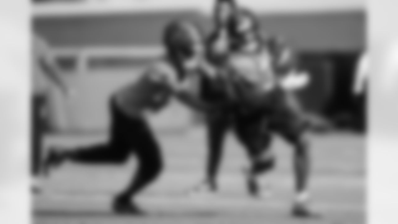 The Carolina Panthers hold practice on Nov. 13, 2025 at Bank of America Stadium in Charlotte, NC.