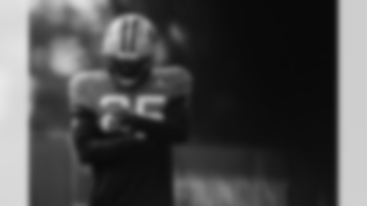 The Carolina Panthers hold practice on Thursday, Oct. 30, 2025 in Charlotte, NC at Bank of America Stadium. (Photo by Cassie Baker//Carolina Panthers)