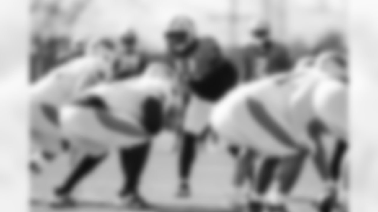 The Carolina Panthers hold practice on Thursday, Oct. 30, 2025 in Charlotte, NC at Bank of America Stadium. (Photo by Cassie Baker//Carolina Panthers)