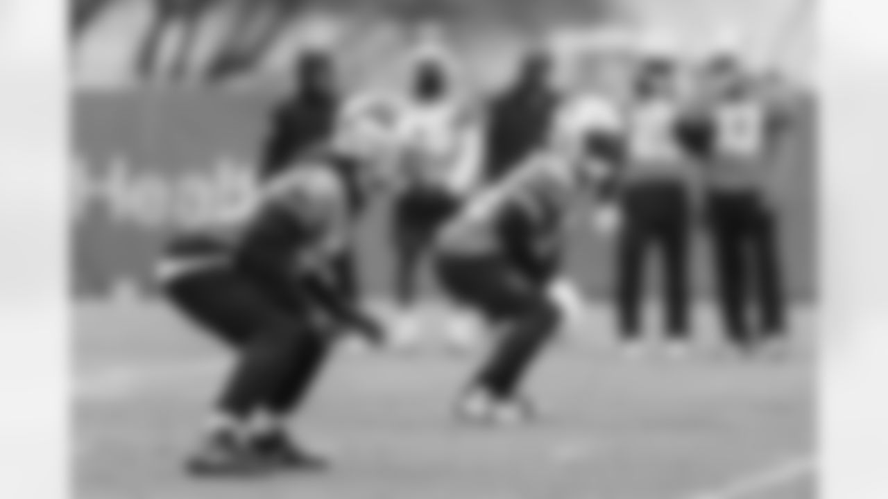 The Carolina Panthers hold practice on Monday, Dec. 08, 2025 at Bank Of America Stadium in Charlotte, NC.