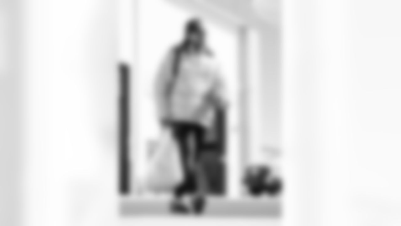 The Carolina Panthers departure to play the Green Bay Packers Saturday, Nov. 1, 2025 in Charlotte, NC.