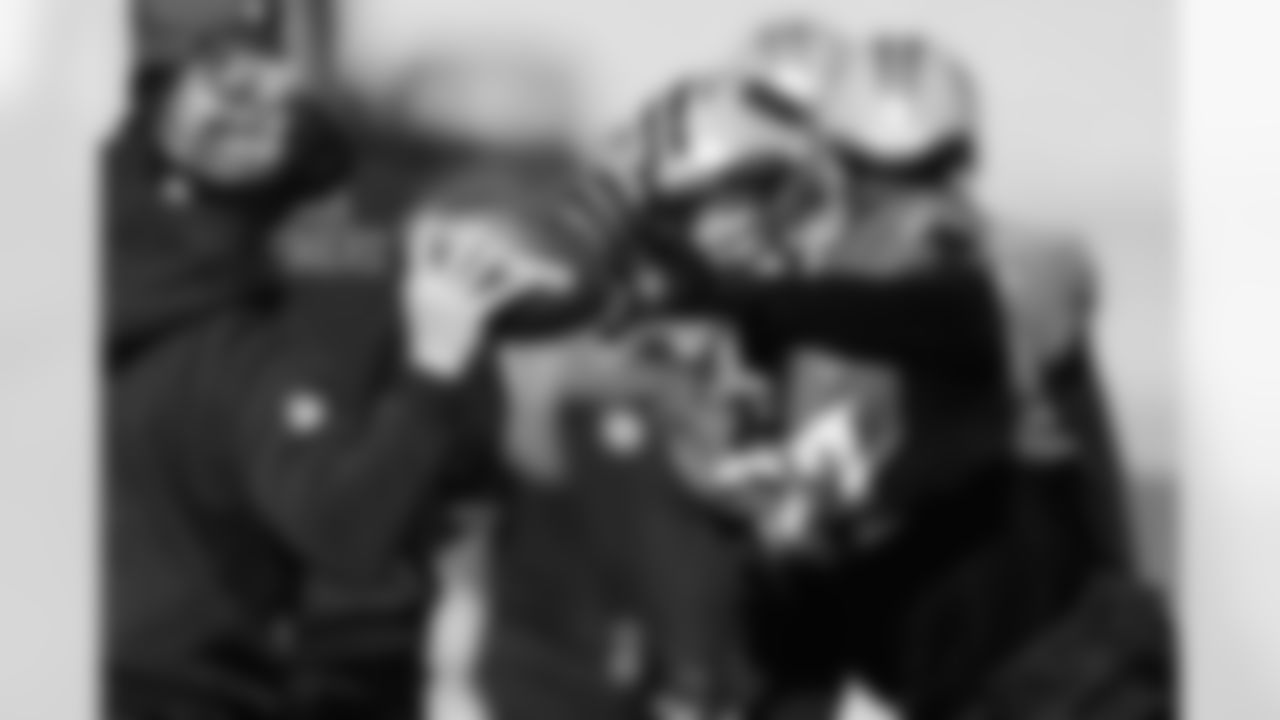 The Carolina Panthers practice on Thursday, Dec. 11, 2025 at Bank Of America Stadium in Charlotte, NC.