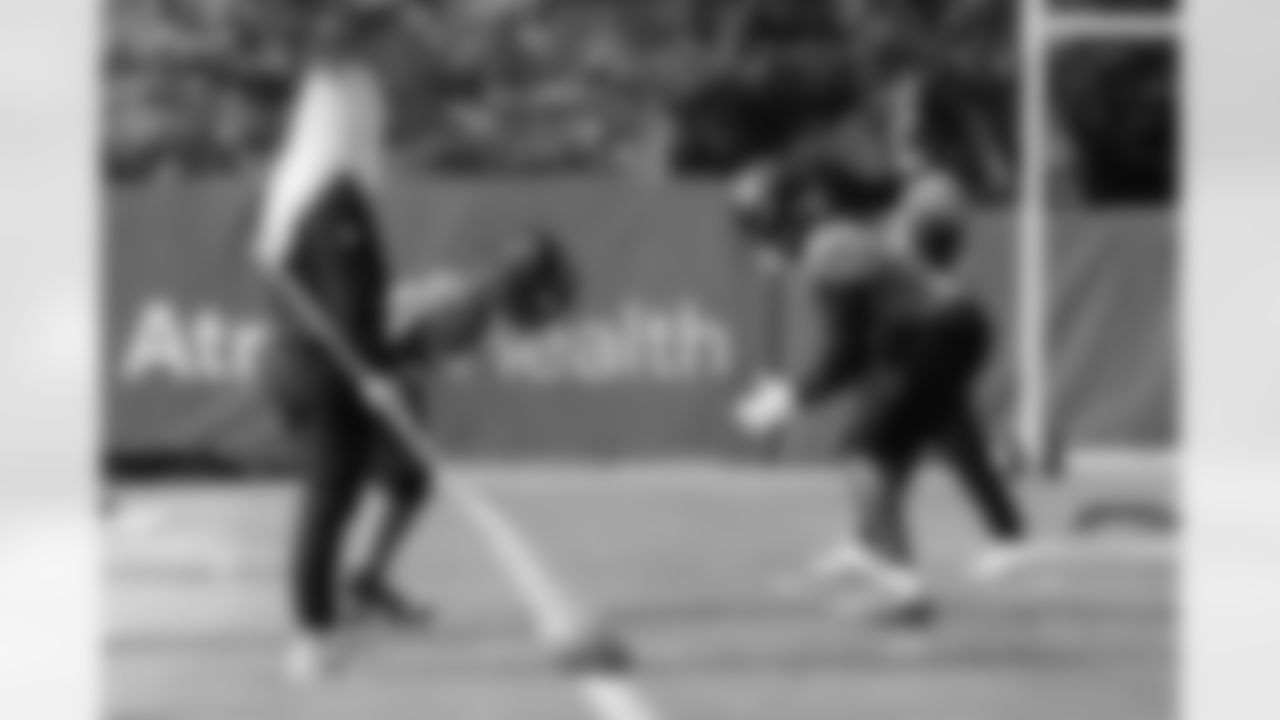 The Carolina Panthers hold practice on Nov. 13, 2025 at Bank of America Stadium in Charlotte, NC.