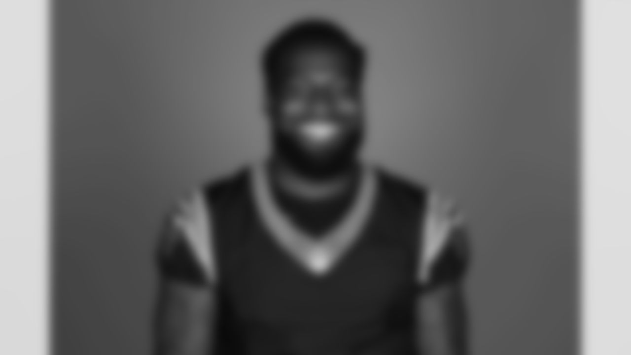 This is a 2025 photo of Claudin Cherelus of the Carolina Panthers NFL football team. This image reflects the Carolina Panthers active roster as of Friday, June 13, 2025 when this image was taken. (AP Photo)