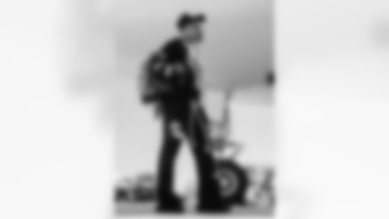 The Carolina Panthers departure to play the Green Bay Packers Saturday, Nov. 1, 2025 in Charlotte, NC.