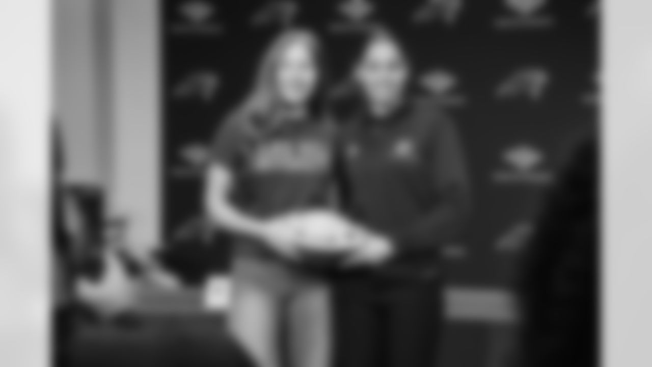 The Carolina Panthers host a Flag Football Press conference for the Conference Carolina to announce that their flag football conference championship will take place in Durham after their inaugural season on Wednesday, Feb. 4, 2025 at Bank of America Stadium in Charlotte, NC.