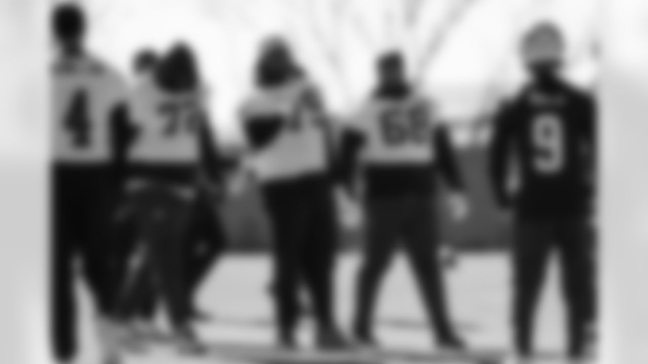 The Carolina Panthers hold practice on Nov. 12, 2025 at Bank of America Stadium in Charlotte, NC.