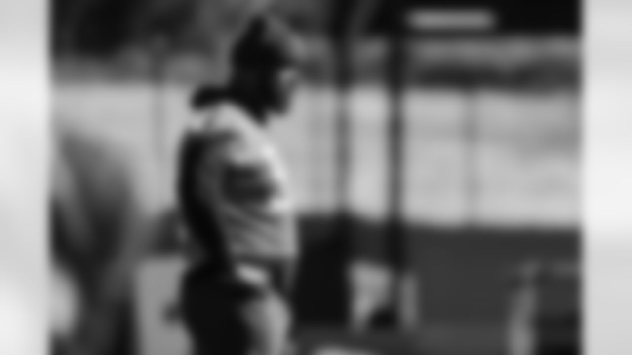 The Carolina Panthers hold practice on Nov. 12, 2025 at Bank of America Stadium in Charlotte, NC.