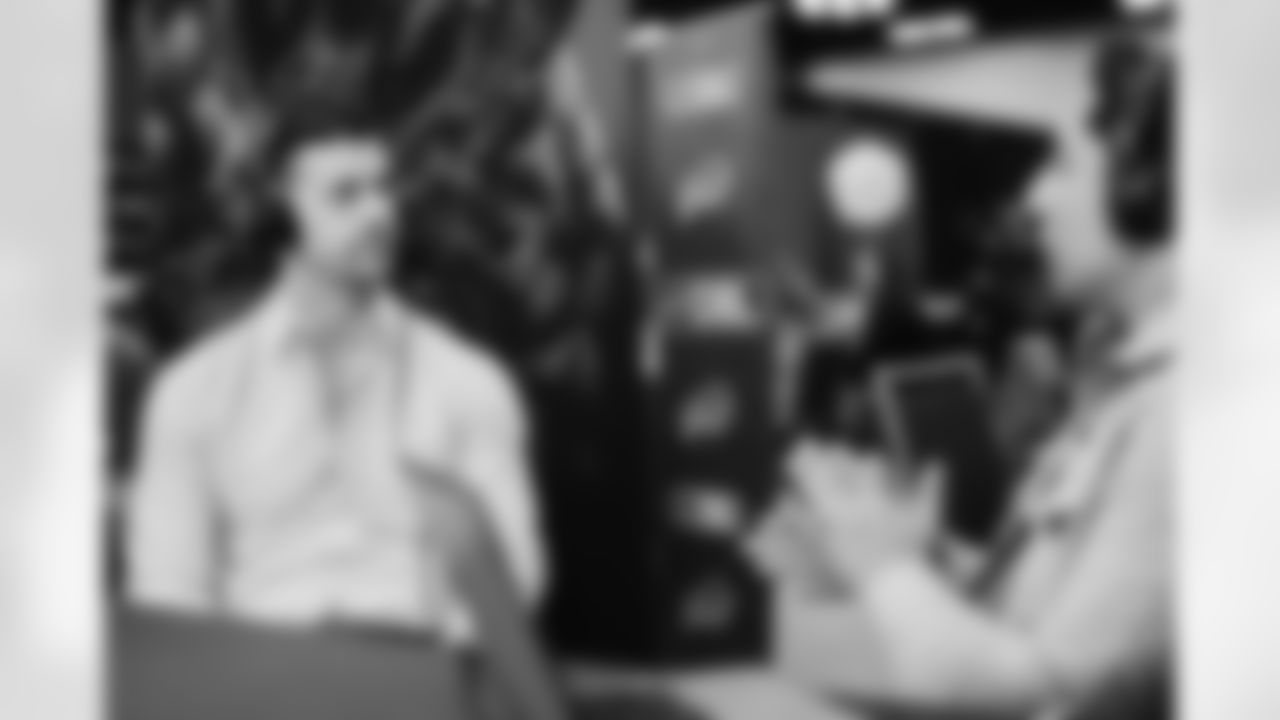 The Carolina Panthers are seen at the combine on Tuesday, Feb. 24, 2026 in Indianapolis, IN.