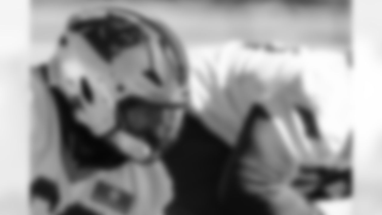 The Carolina Panthers hold practice on Nov. 12, 2025 at Bank of America Stadium in Charlotte, NC.