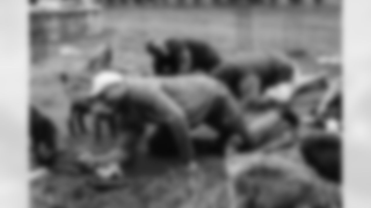 The Carolina Panthers take part in Goat Yoga on Monday, May. 19, 2025 in Charlotte, NC.