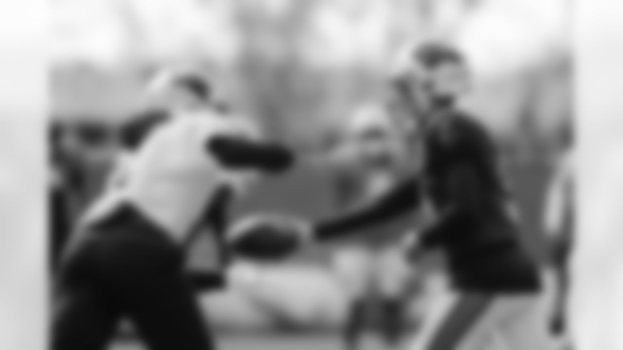 The Carolina Panthers hold practice on Thursday, Oct. 30, 2025 in Charlotte, NC at Bank of America Stadium. (Photo by Cassie Baker//Carolina Panthers)