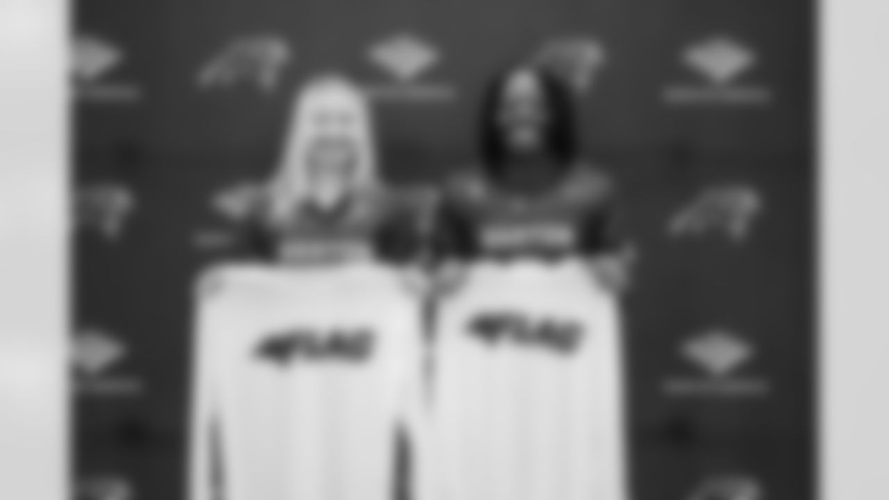 The Carolina Panthers host a Flag Football Press conference for the Conference Carolina to announce that their flag football conference championship will take place in Durham after their inaugural season on Wednesday, Feb. 4, 2025 at Bank of America Stadium in Charlotte, NC.