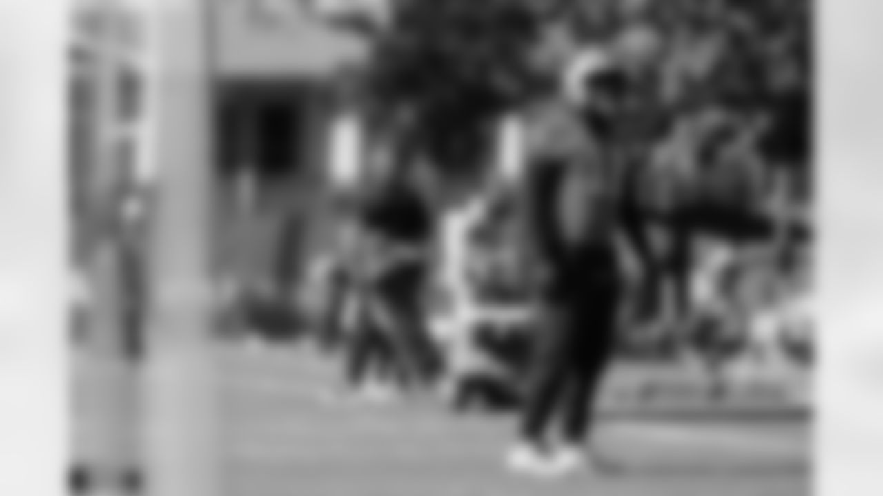 The Carolina Panthers hold practice on Nov. 12, 2025 at Bank of America Stadium in Charlotte, NC.